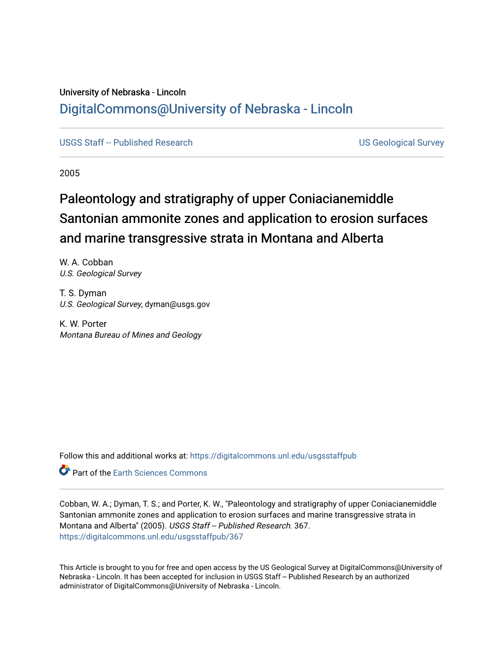 Paleontology and Stratigraphy of Upper Coniacianemiddle