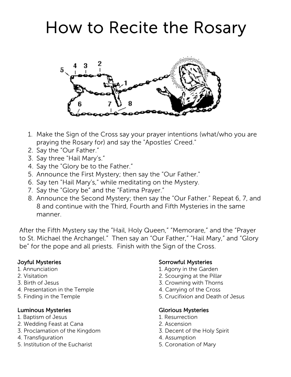 How to Recite the Rosary