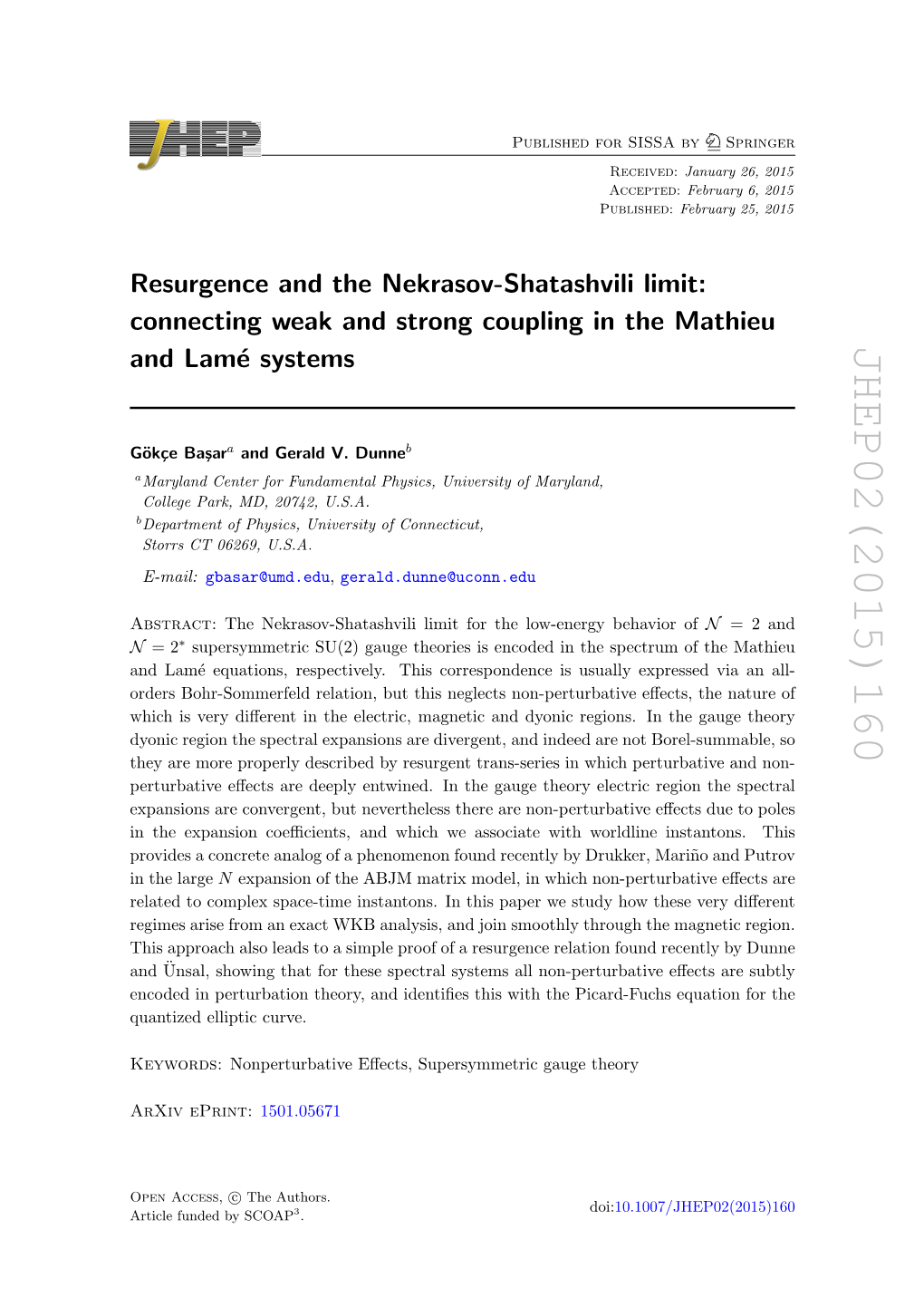 Resurgence and the Nekrasov-Shatashvili Limit