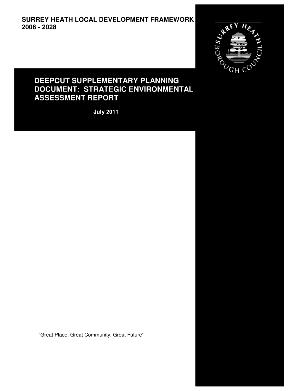 Deepcut Supplementary Planning Document: Strategic Environmental