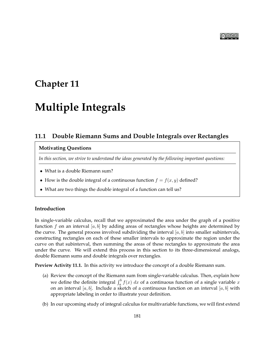 Multiple Integrals