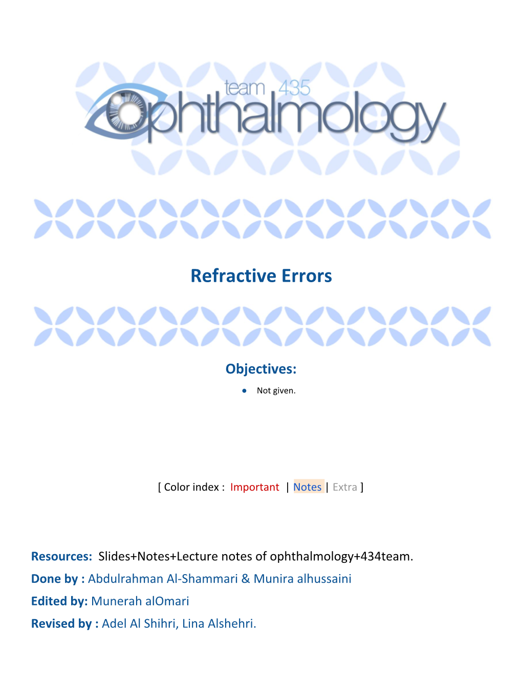 6. Refractive Errors .Pdf