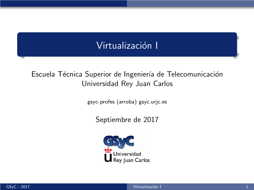 Virtualización I