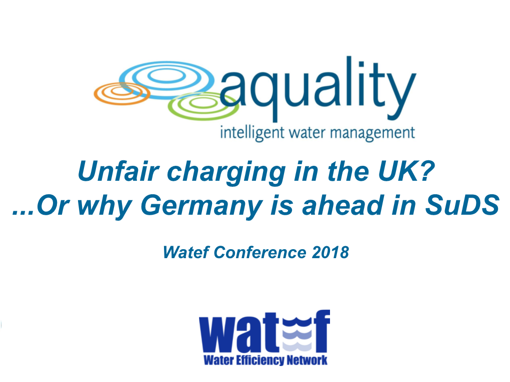 Unfair Water Charging in the UK?