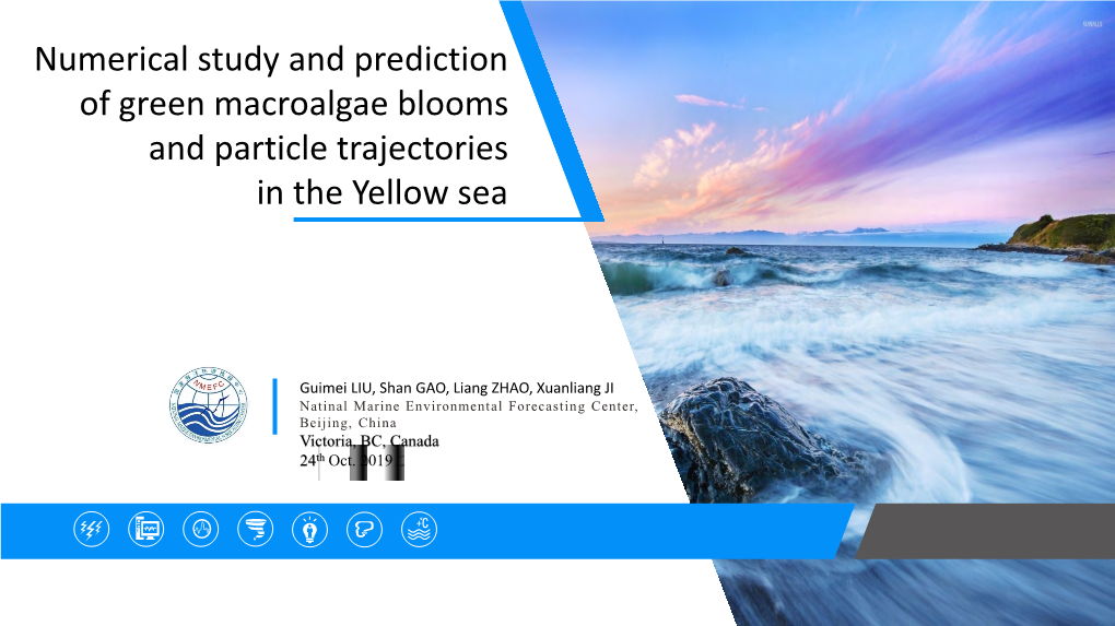 Numerical Study and Prediction of Green Macroalgae Blooms and Particle Trajectories in the Yellow Sea