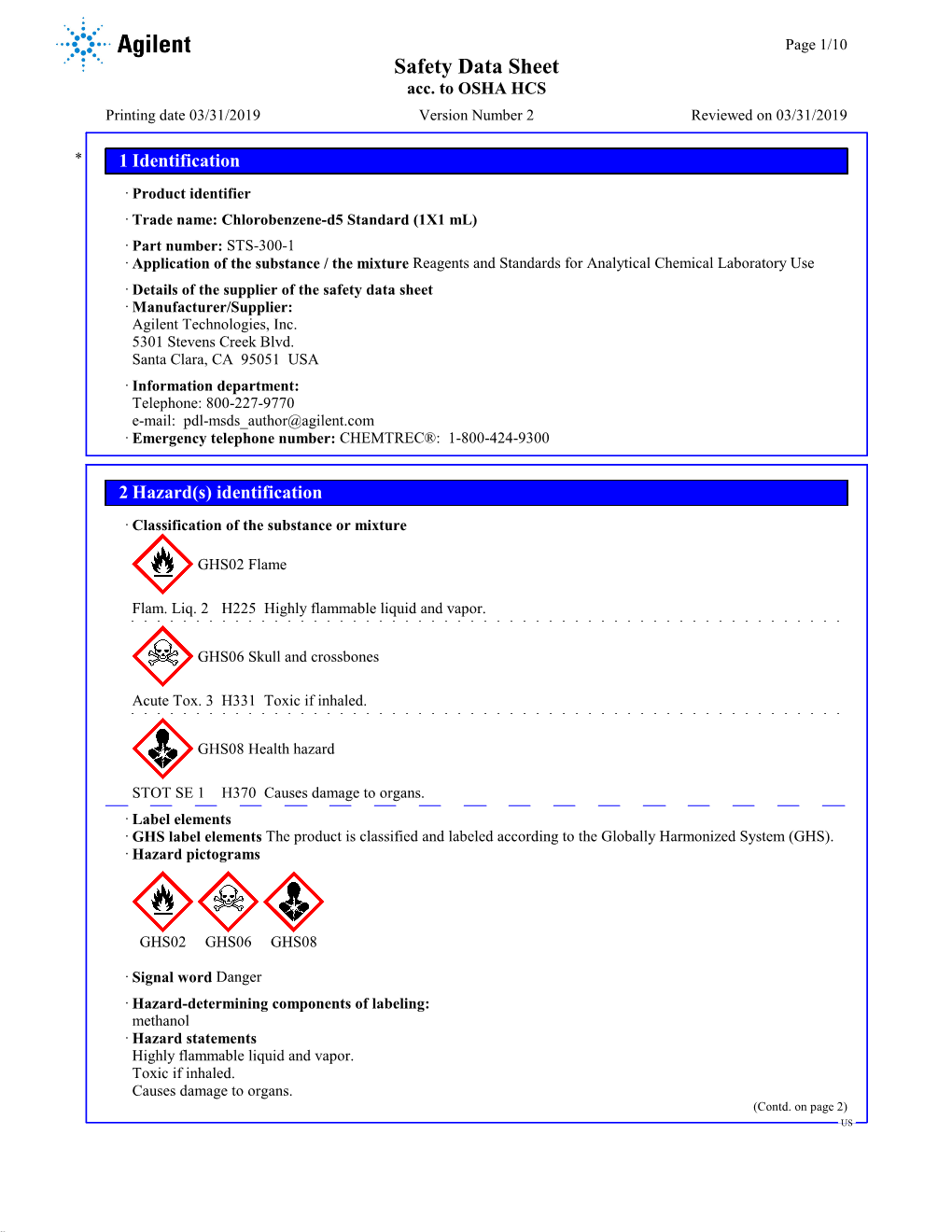 Safety Data Sheet Acc