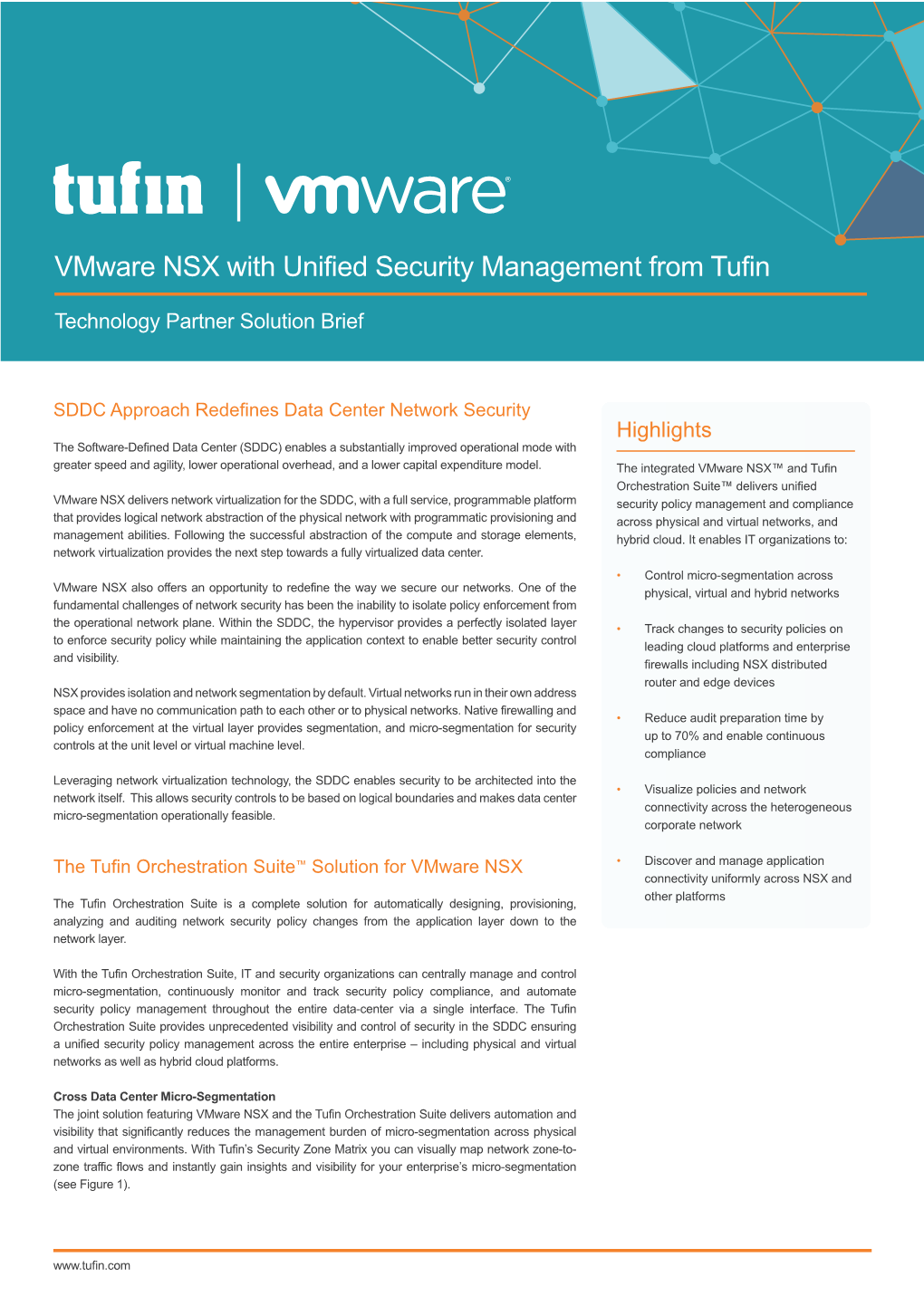 Vmware NSX with Unified Security Management from Tufin
