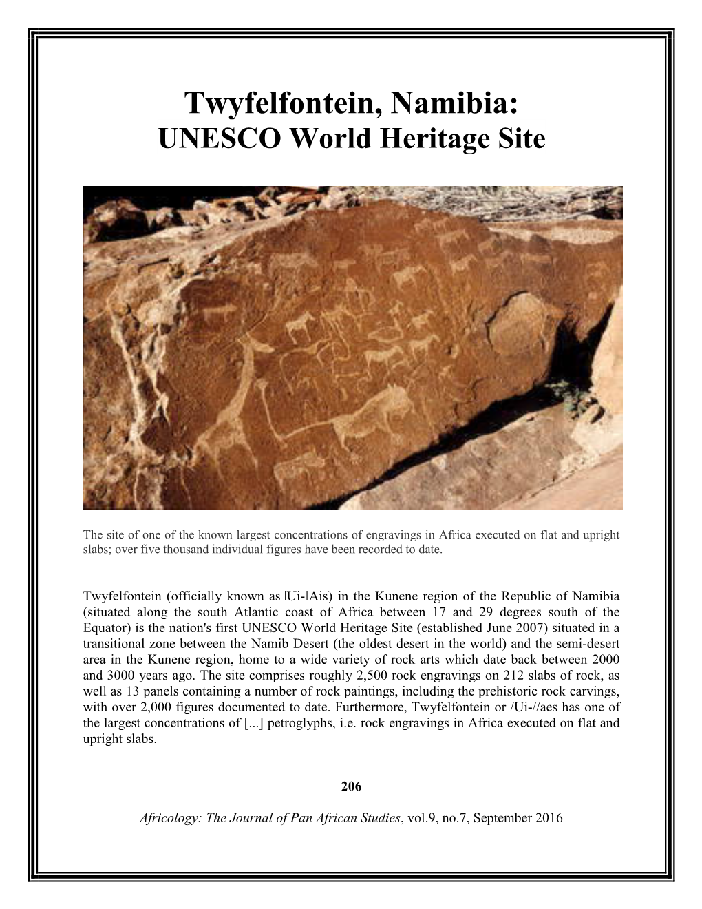 Twyfelfontein, Namibia: UNESCO World Heritage Site
