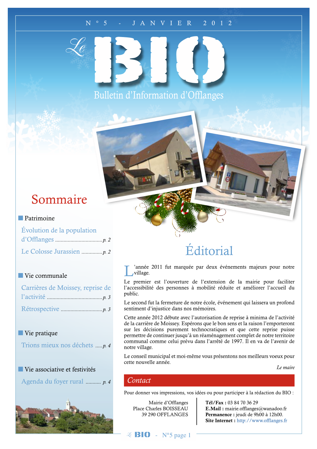 BIO Bulletin D’Information D’Offlanges