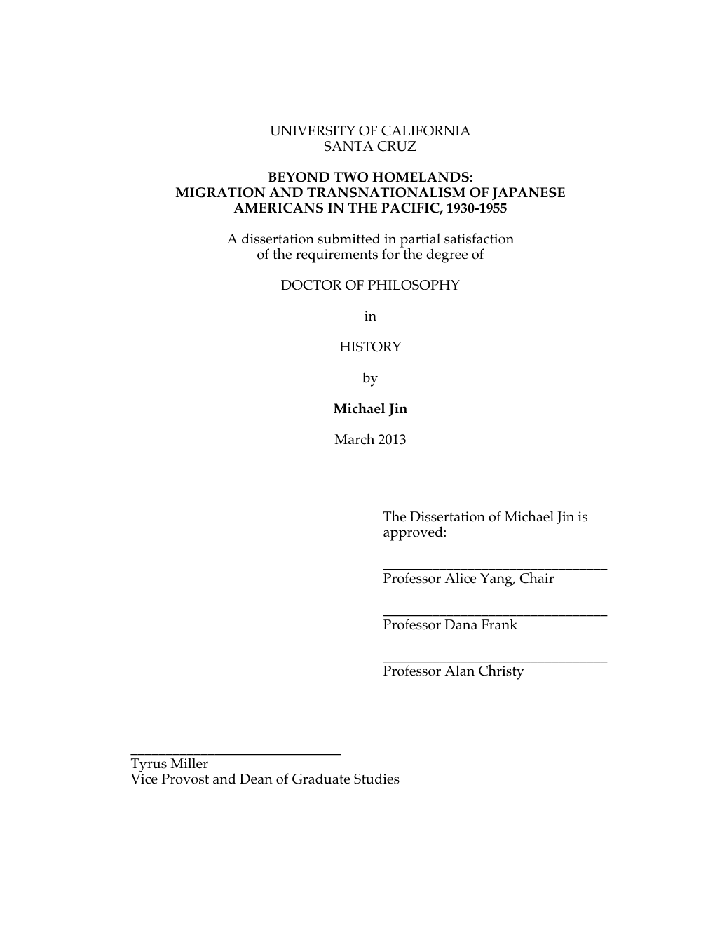 Migration and Transnationalism of Japanese Americans in the Pacific, 1930-1955