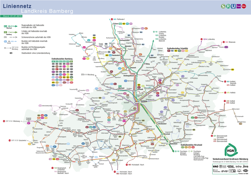 Liniennetz Landkreis Bamberg Stand: 01.01.2015 945 Pfaffendorf