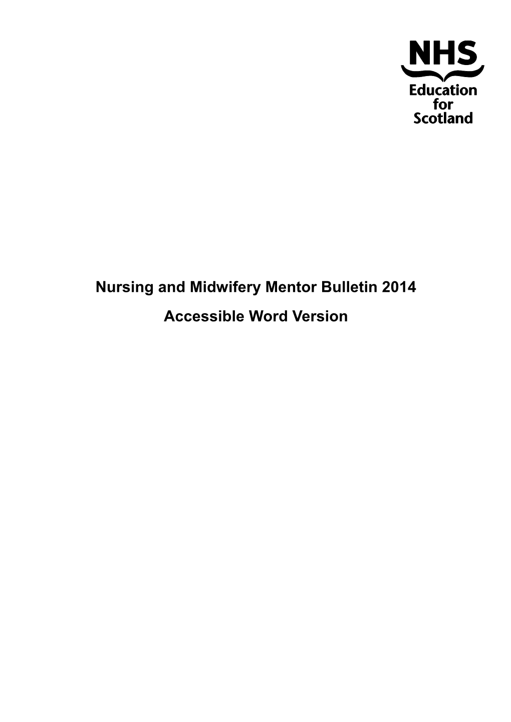 NHS Education For Scotland National PEF Priorities