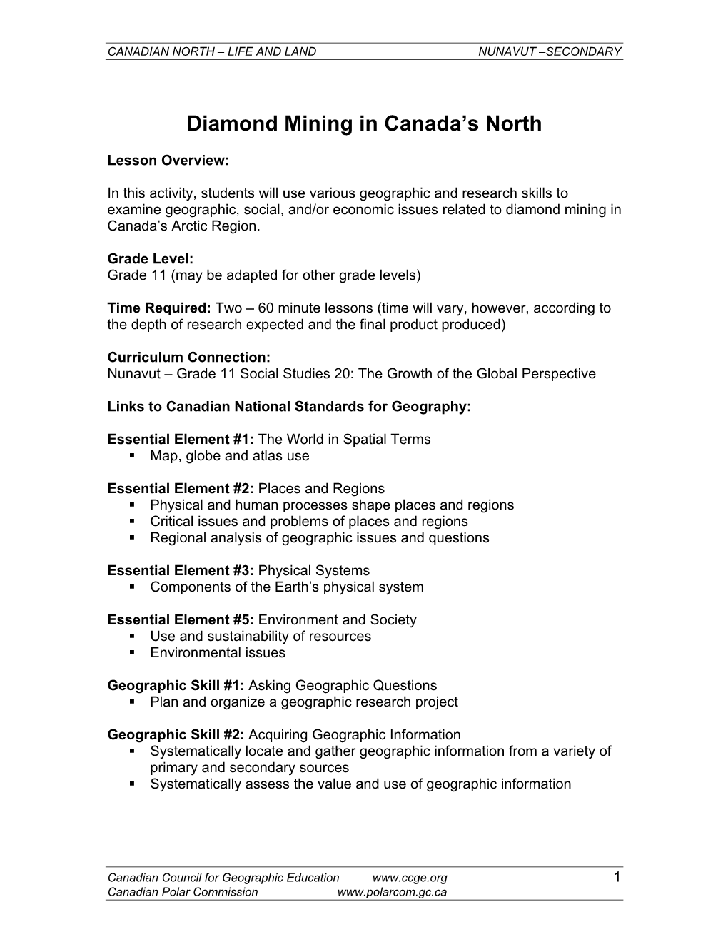 Diamond Mining in Canada's North