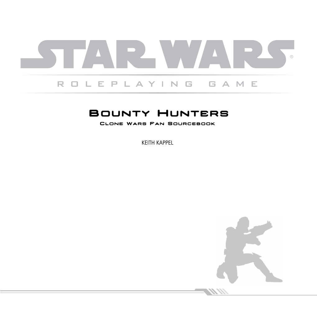 Bounty Hunters Clone Wars Fan Sourcebook