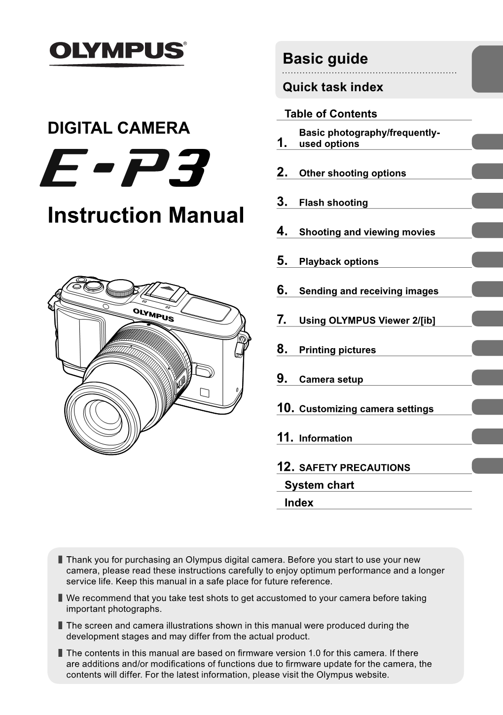 E-P3 Instruction Manual