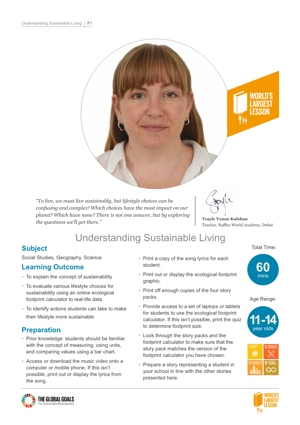 Understanding Sustainable Living | P1