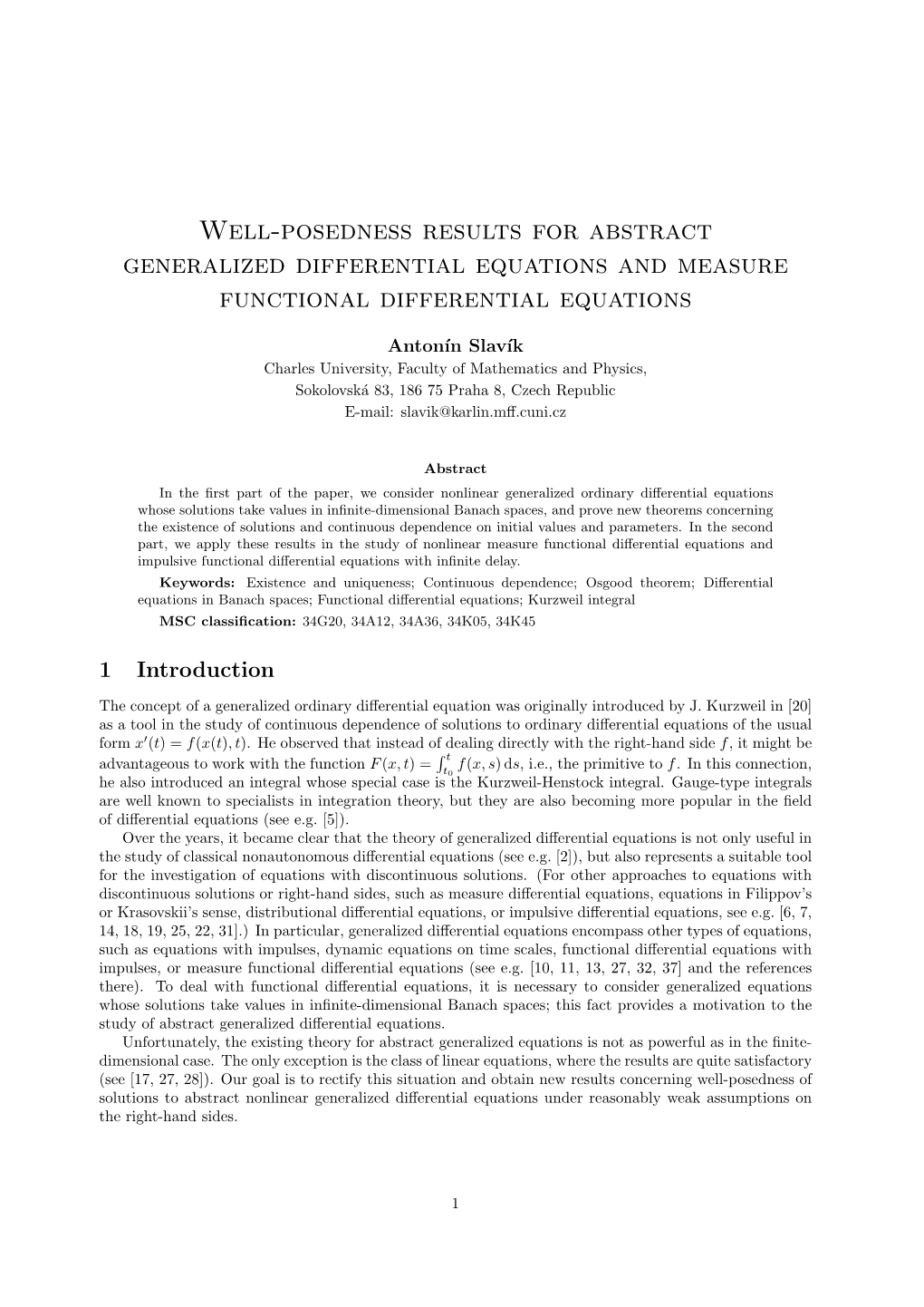 Well-Posedness Results for Abstract Generalized Differential Equations and Measure Functional Differential Equations