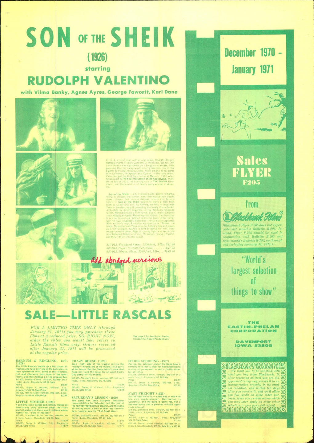 RUDOLPH VALENTINO January 1971