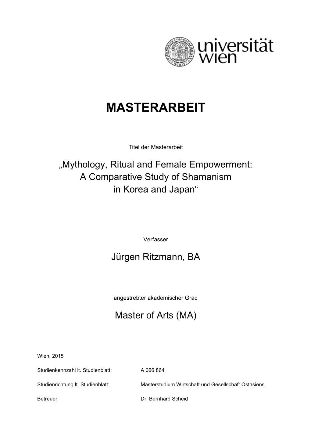 Masterarbeit