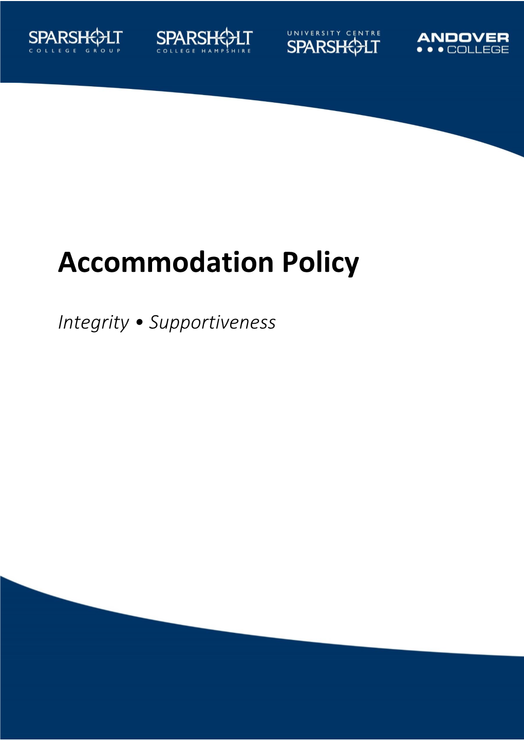 Accommodation Policy