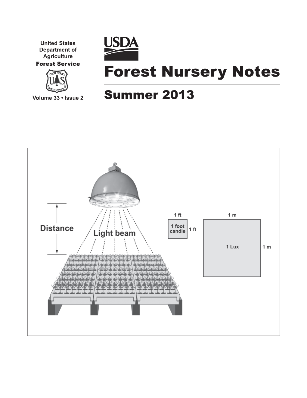 2013 Summer Forest Nursery Notes