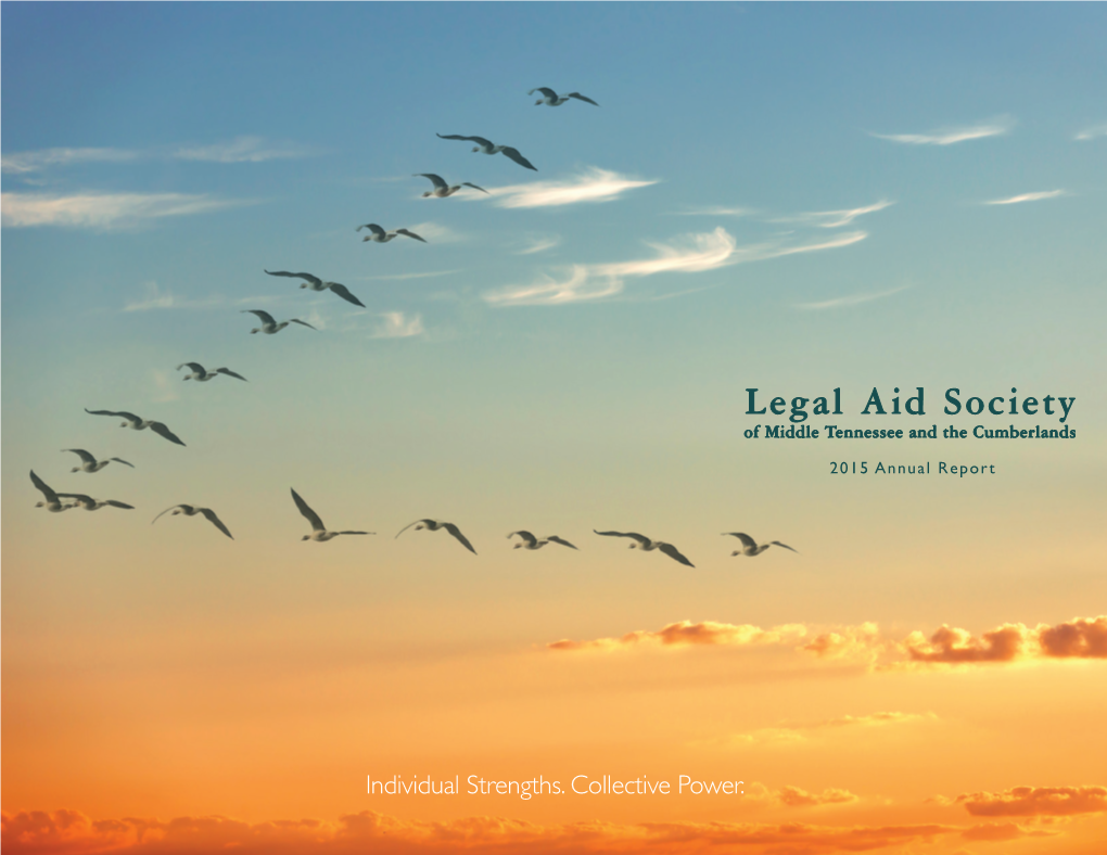 Individual Strengths. Collective Power. Legal Aid Society Board of Directors