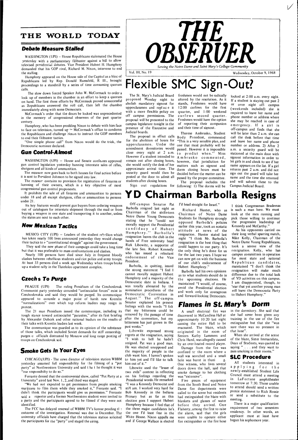 Flexible SMC Sign-Out? the Slow Down Forced Speaker John W