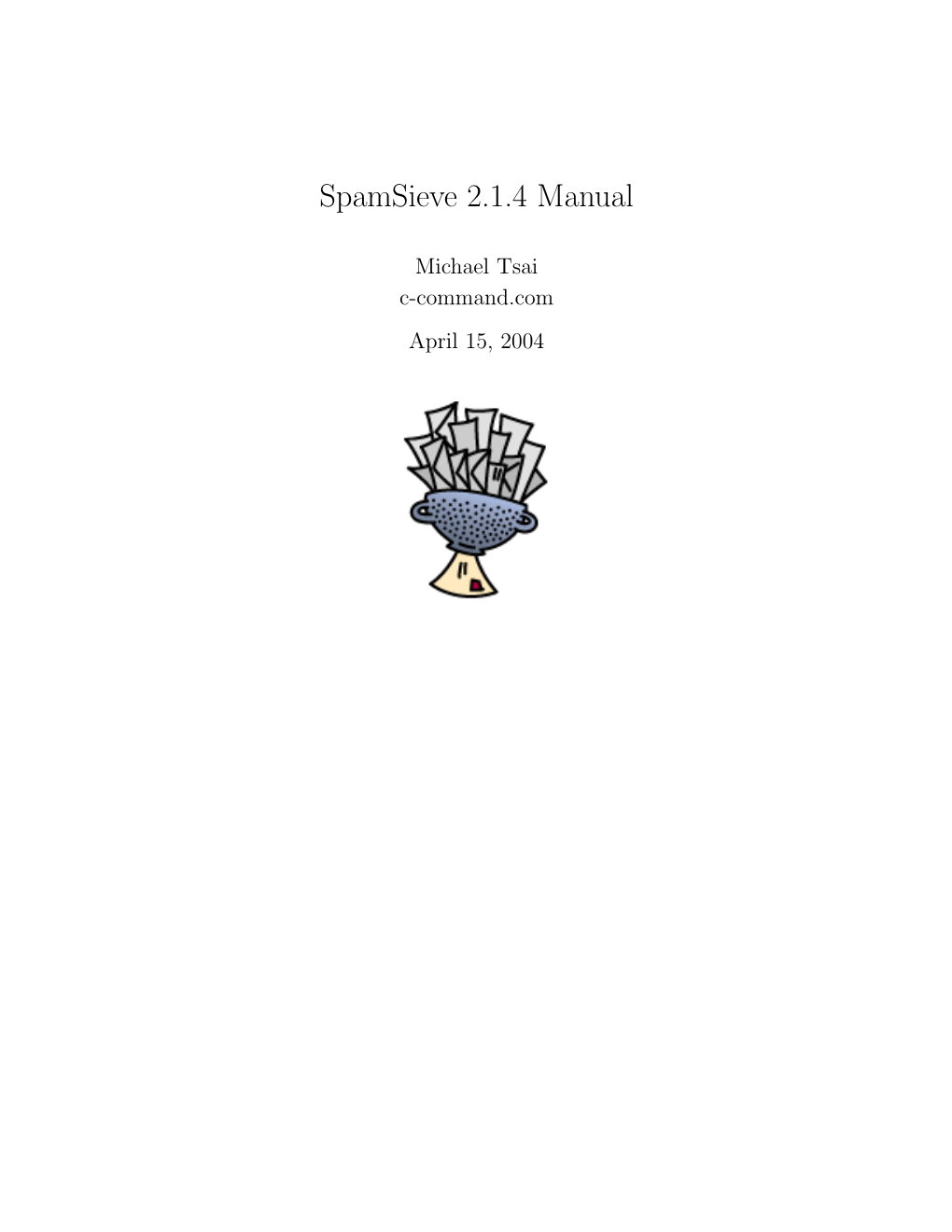 Spamsieve 2.1.4 Manual