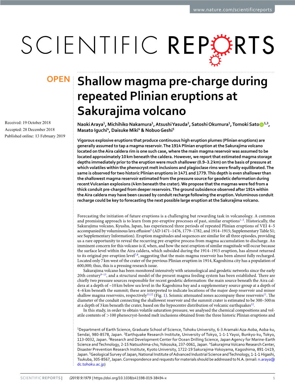 Shallow Magma Pre-Charge During Repeated Plinian Eruptions At