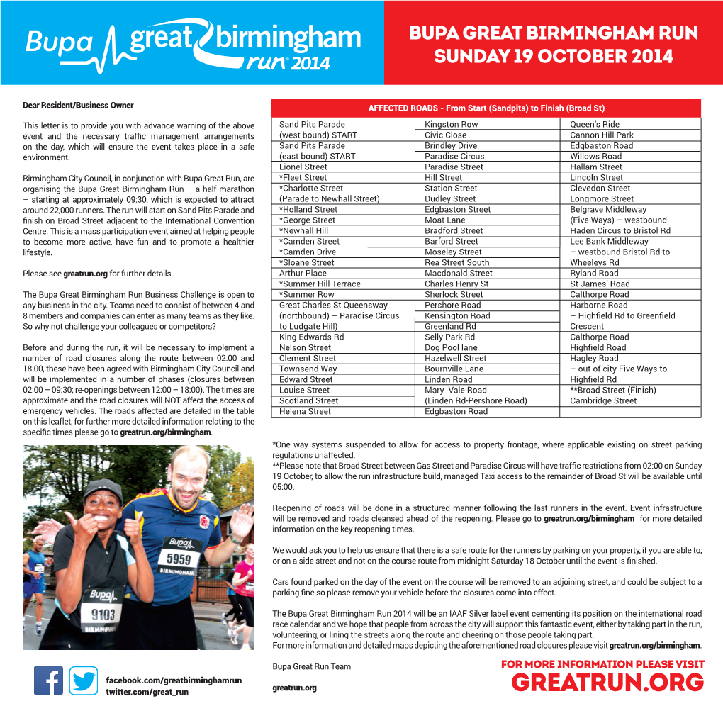 Greatrun.Org for Further Details