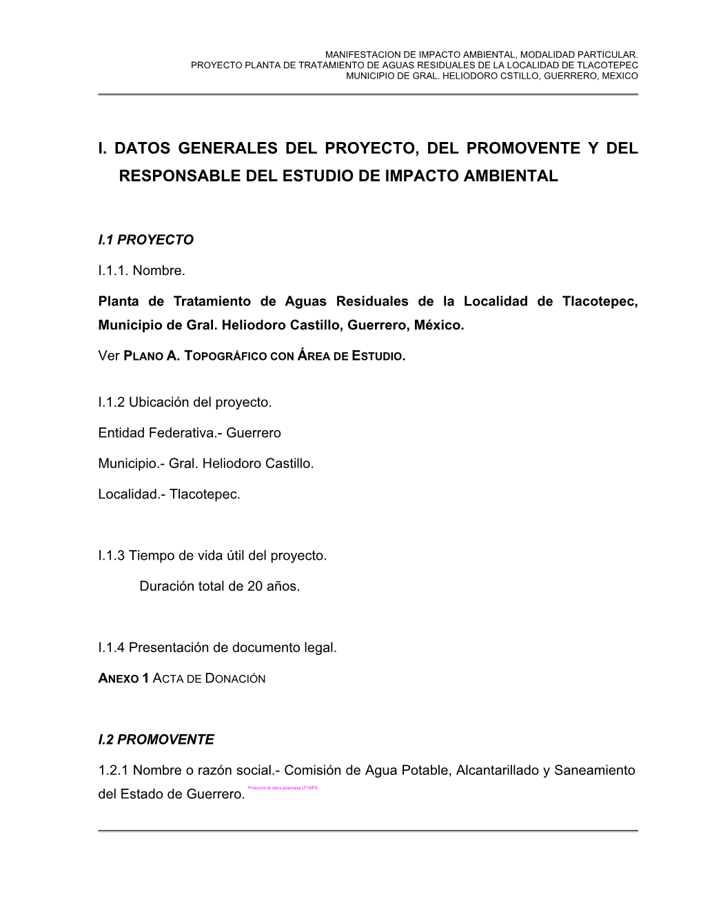 Planta De Tratamiento De Aguas Residuales De La Localidad De Tlacotepec Municipio De Gral