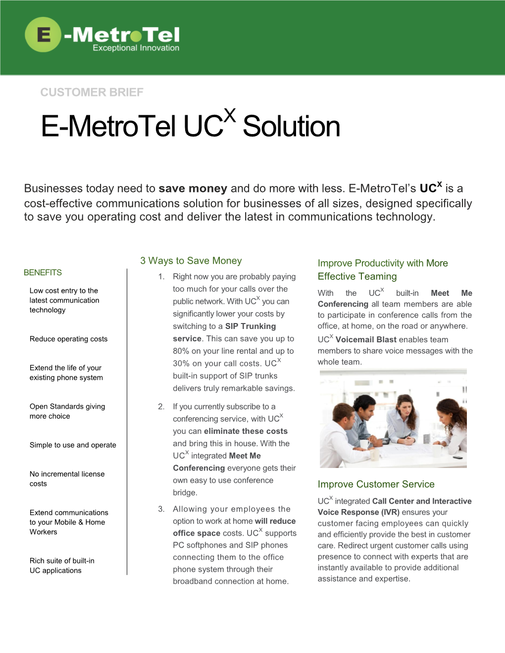 E-Metrotel UC Solution