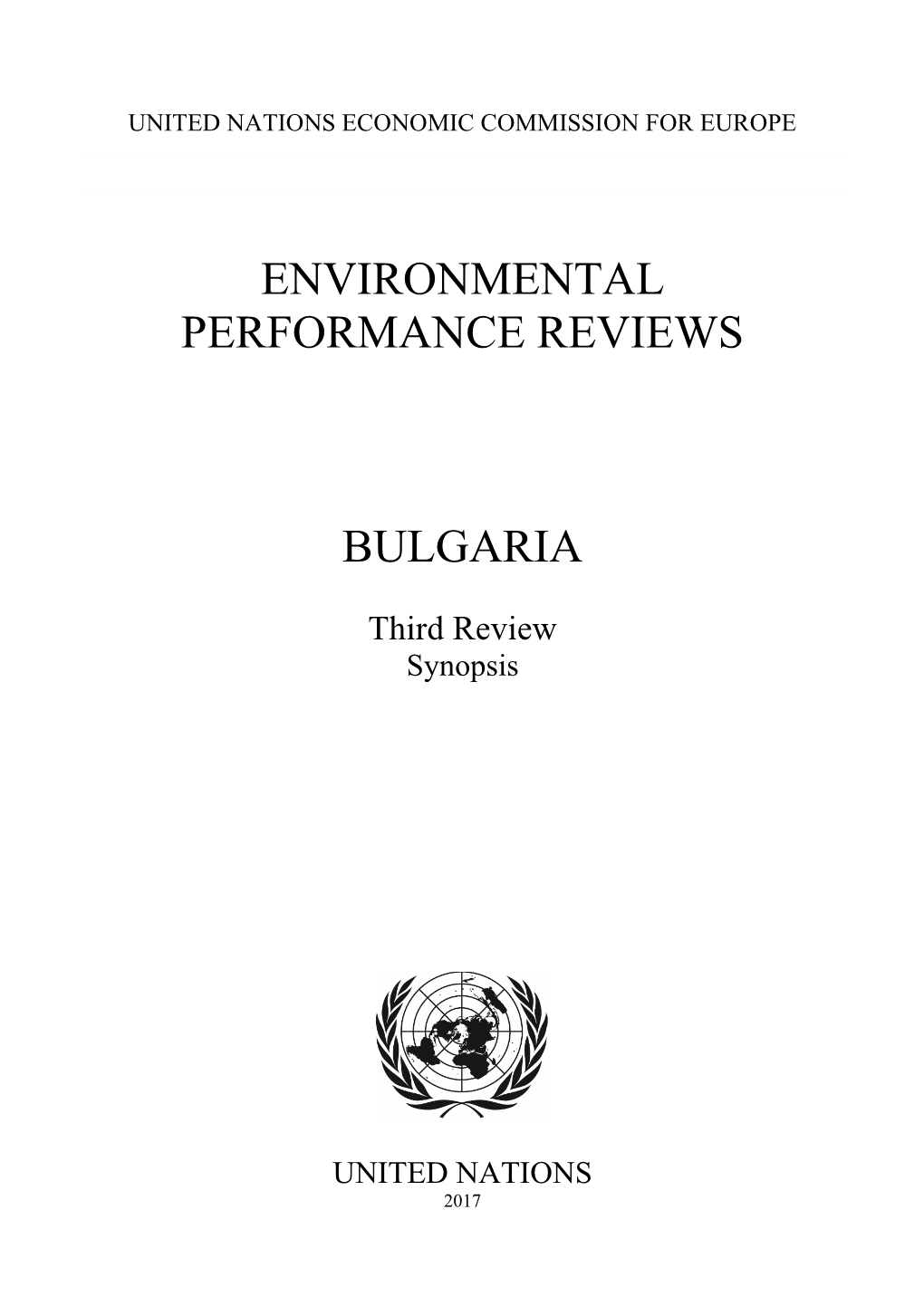 Environmental Performance Reviews Bulgaria