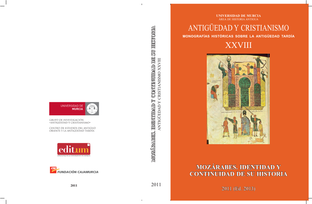 Antigüedad Y Cristianismo Xxviii Monografías Antigüedadcristianismo Y Continuidad De Su Historia Su De Continuidad Mozárabes