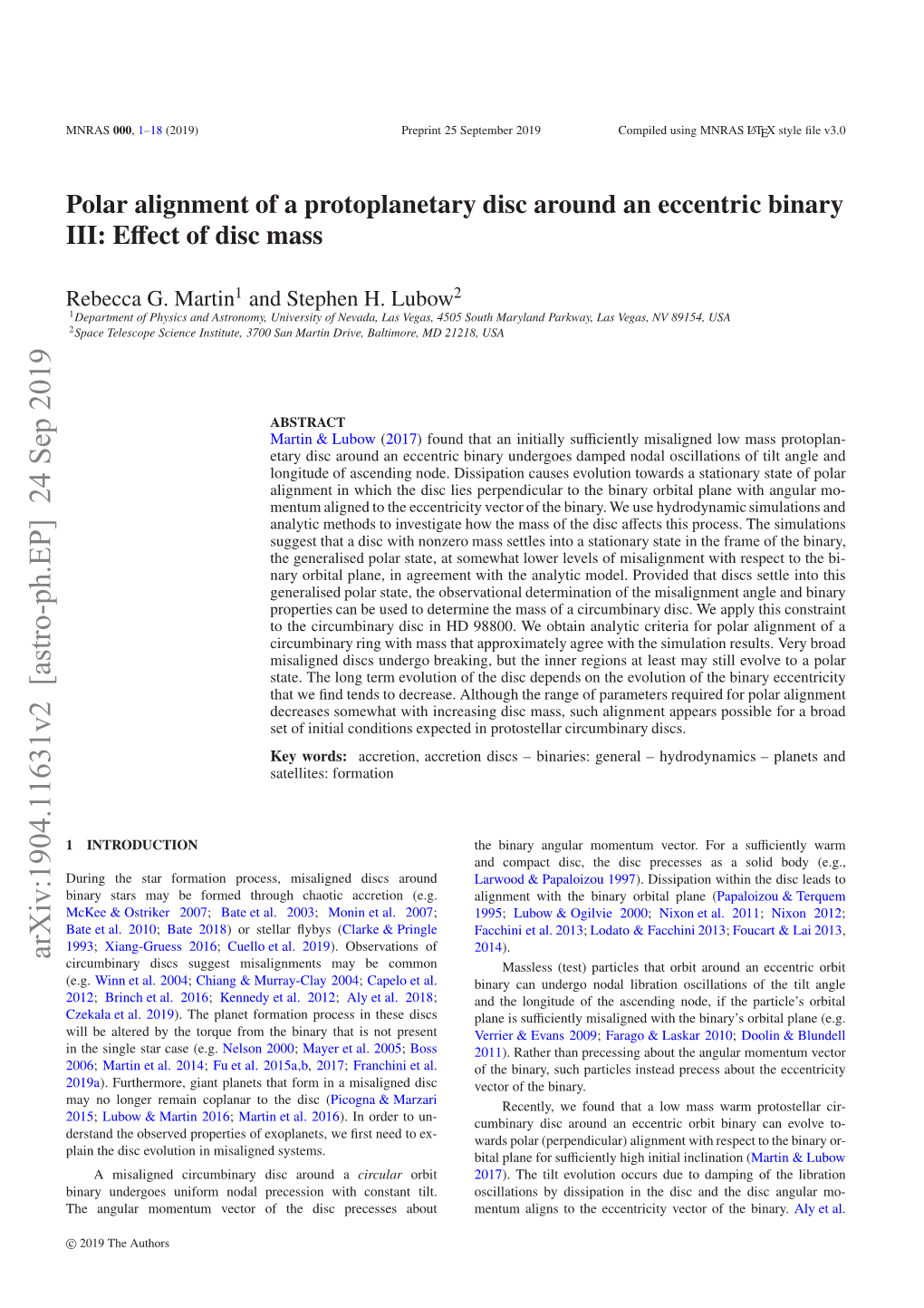 Polar Alignment of a Protoplanetary Disc Around an Eccentric Binary