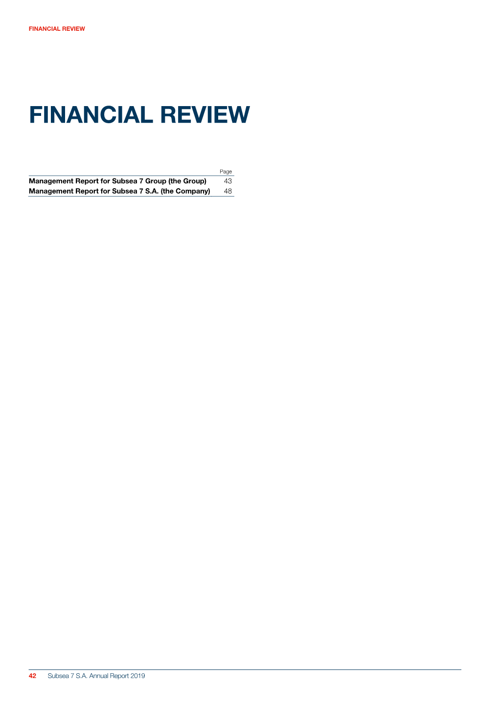 Financial Review