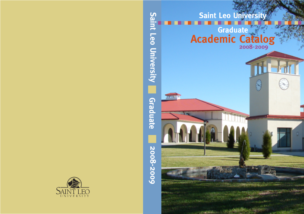 2008-2009 Graduate Academic Catalog