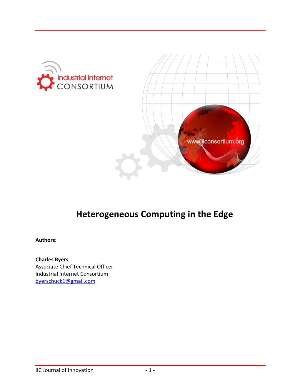 Heterogeneous Computing in the Edge