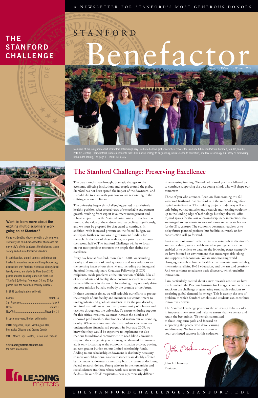The Stanford Challenge: Preserving Excellence