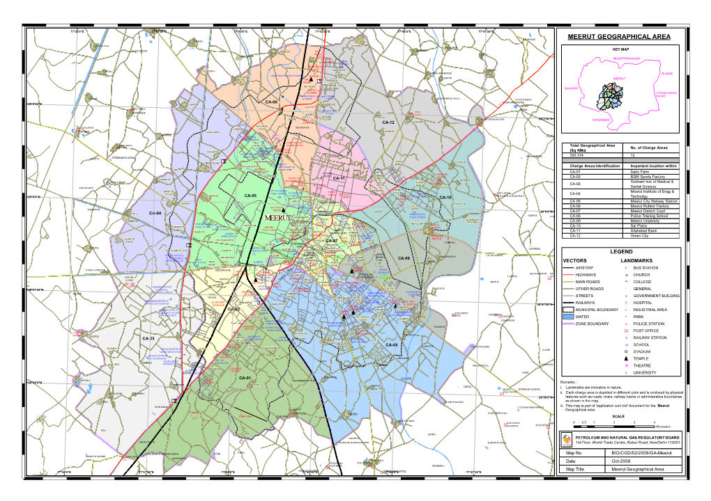 MAP:Meerut (Uttar Pradesh)