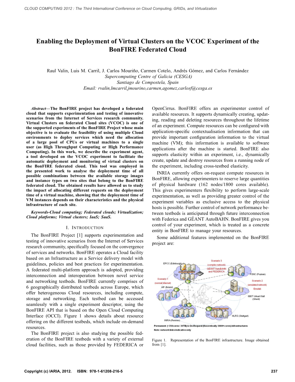 Enabling the Deployment of Virtual Clusters on the VCOC Experiment of the Bonfire Federated Cloud