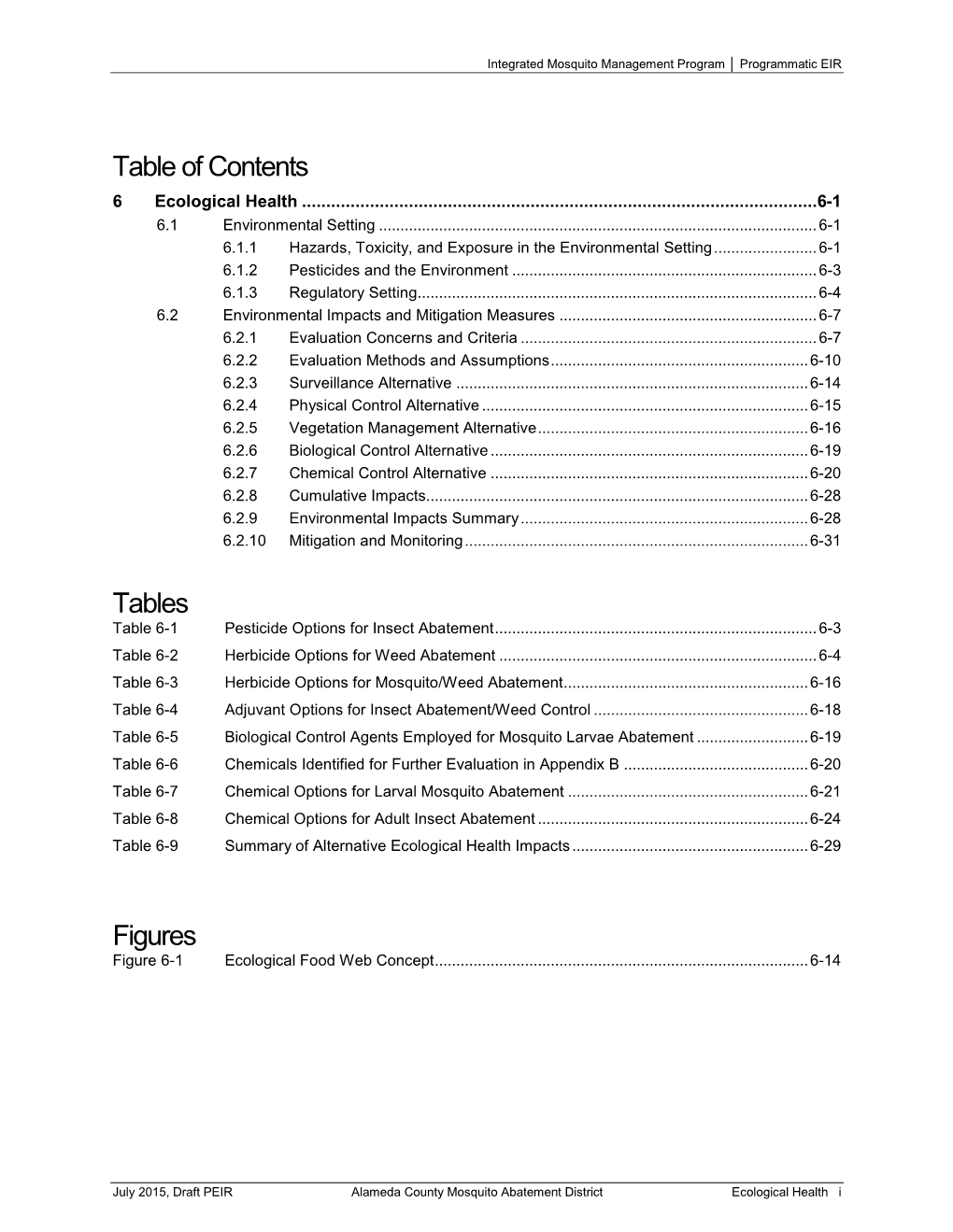 Chapter 6 Ecological Health