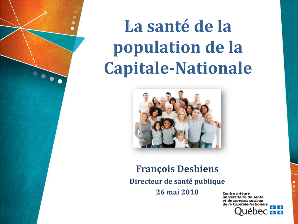 La Santé De La Population De La Capitale-Nationale