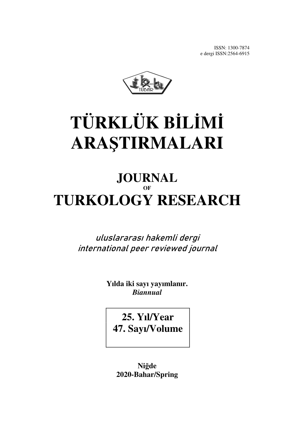 Türklük Bilimi Araştirmalari