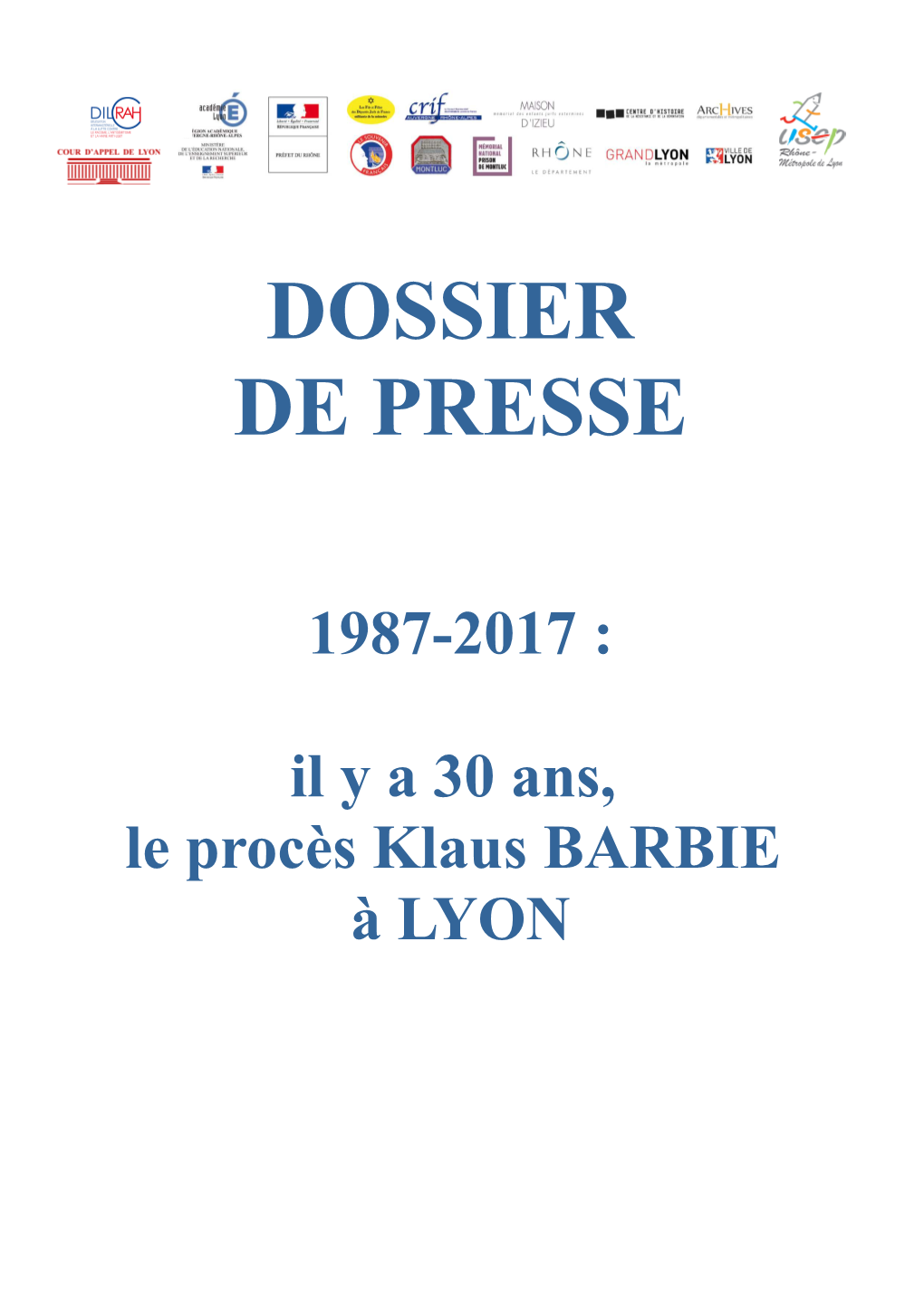 Dossier De Presse