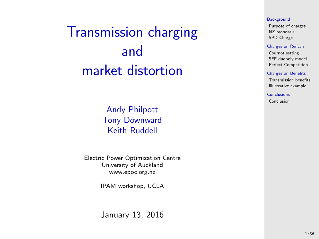 Transmission Charging and Market Distortion