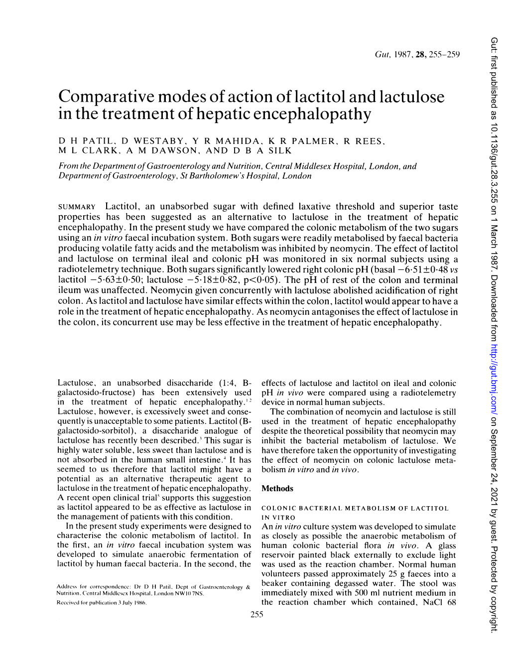 Comparative Modes of Action of Lactitol and Lactulose in the Treatment of Hepatic Encephalopathy