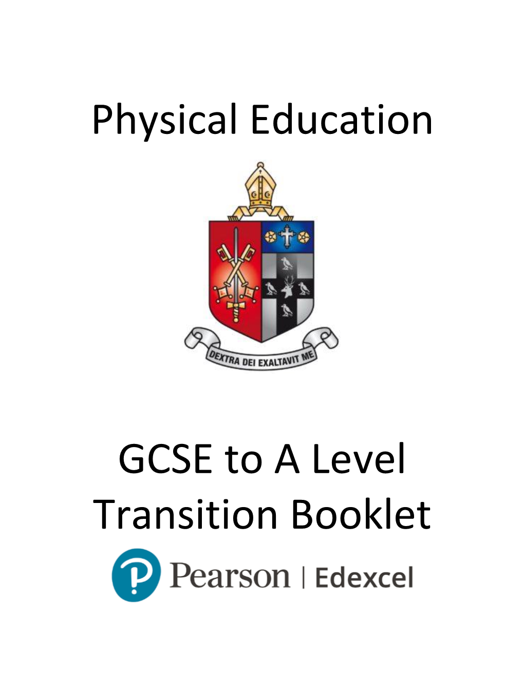 Physical Education GCSE to a Level Transition Booklet