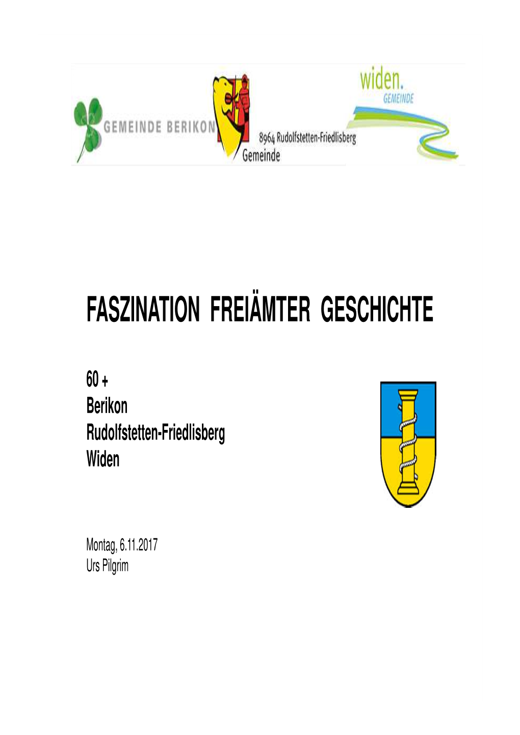 Geschichte Des Freiamts (PDF)