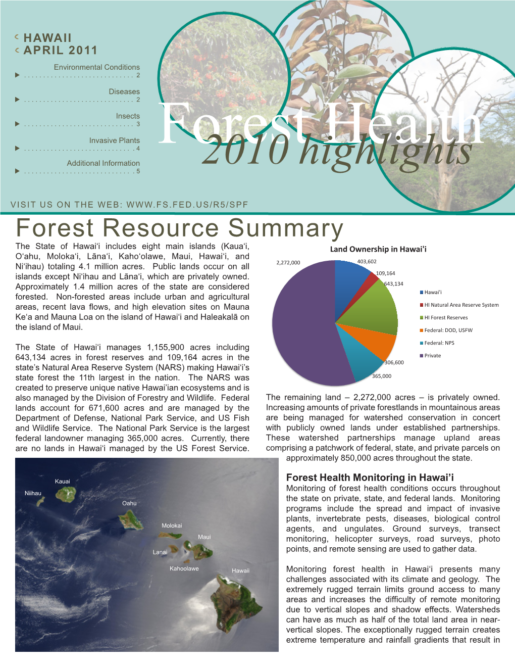 HAWAII APRIL 2011 Environmental Conditions U  